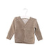 A Grey Cardigans from Les Enfantines in size 6-12M for neutral. (Front View)