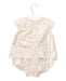 A Gold Short Sleeve Bodysuits from Siseo Olive in size 0-3M for girl. (Back View)