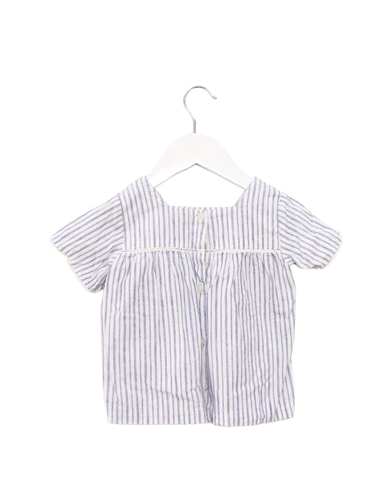 A Blue Short Sleeve Tops from Gocco in size 18-24M for girl. (Back View)