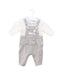 A Grey Long Sleeve Jumpsuits from Nicholas & Bears in size 3-6M for boy. (Front View)