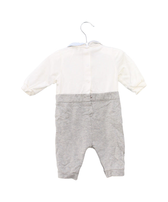 A Grey Long Sleeve Jumpsuits from Nicholas & Bears in size 3-6M for boy. (Back View)