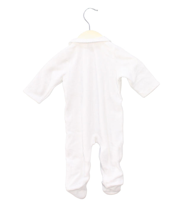 A White Onesies from Bout'Chou in size 0-3M for girl. (Back View)