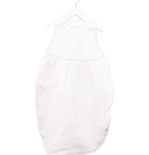 A White Sleepsacs from Mamas & Papas in size 0-3M for girl. (Front View)