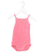 A Pink Sleeveless Bodysuits from Petit Bateau in size 3-6M for girl. (Front View)