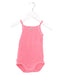 A Pink Sleeveless Bodysuits from Petit Bateau in size 3-6M for girl. (Front View)