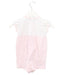 A Pink Short Sleeve Rompers from Familiar in size 3-6M for girl. (Back View)