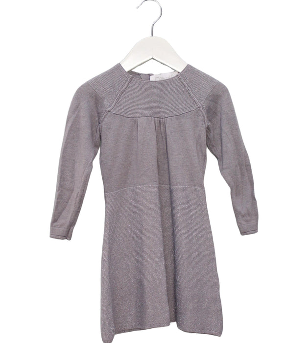 A Purple Sweater Dresses from Château de Sable in size 2T for girl. (Front View)