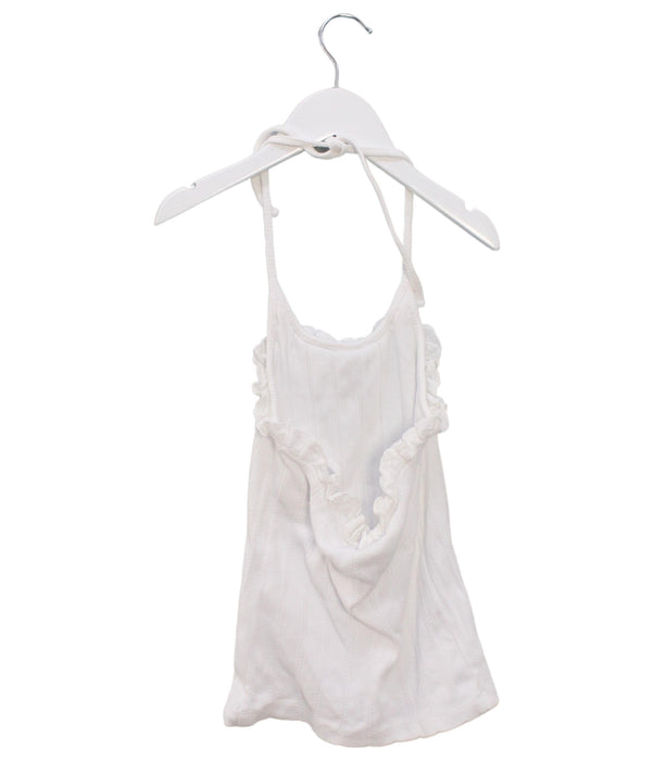 A White Sleeveless Tops from Ralph Lauren in size 4T for girl. (Back View)