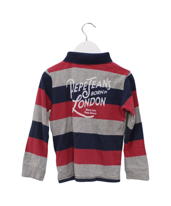 A Multicolour Long Sleeve Polos from Pepe Jeans in size 4T for boy. (Back View)