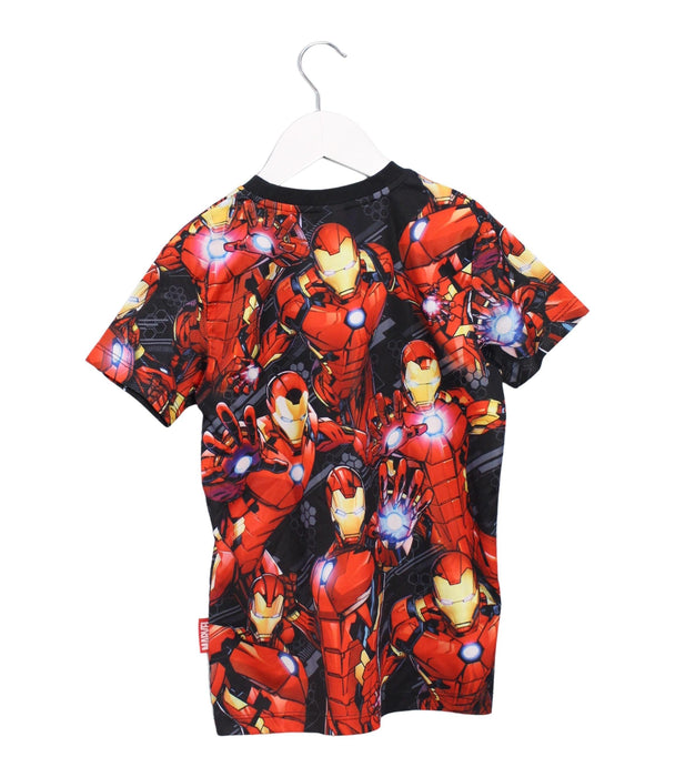 A Red Active Tops from Marvel in size 8Y for boy. (Back View)