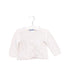 A White Cardigans from Jacadi in size 3-6M for girl. (Front View)