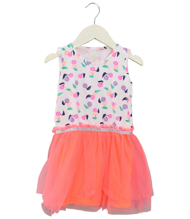 A Pink Sleeveless Dresses from Egg New York in size 2T for girl. (Front View)