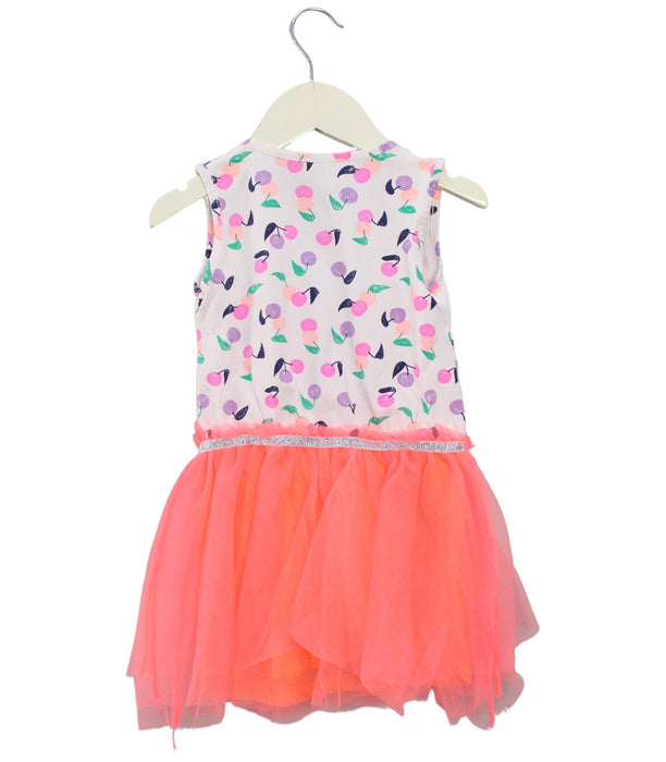 A Pink Sleeveless Dresses from Egg New York in size 2T for girl. (Back View)