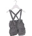 A Grey Overall Shorts from Tartine et Chocolat in size 6-12M for boy. (Front View)