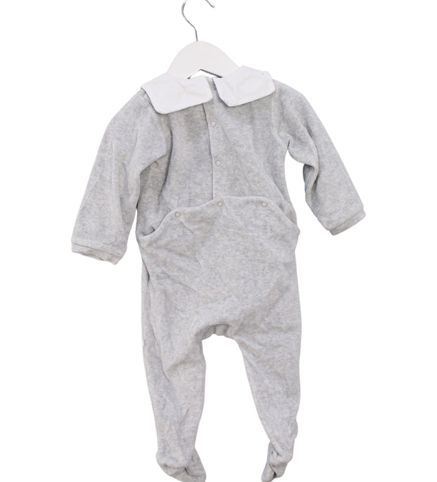 A Grey Onesies from Jacadi in size 6-12M for girl. (Back View)
