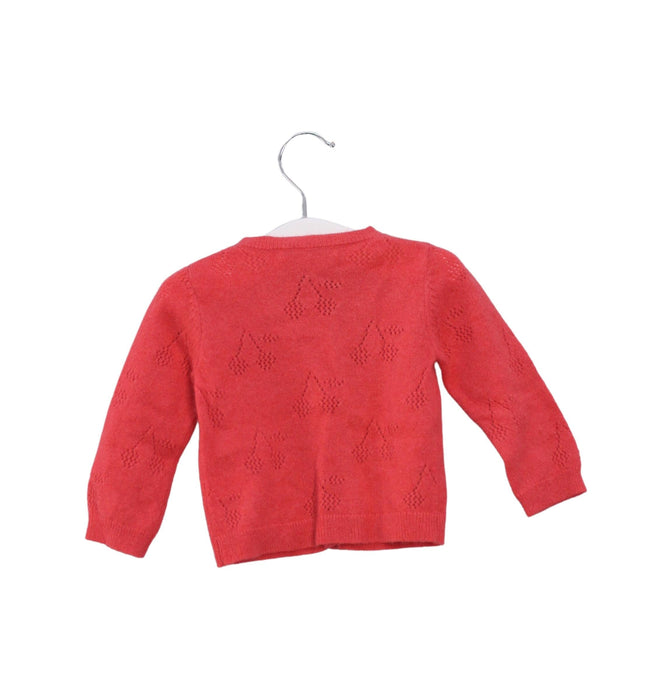 A Pink Cardigans from Bonpoint in size 6-12M for girl. (Back View)