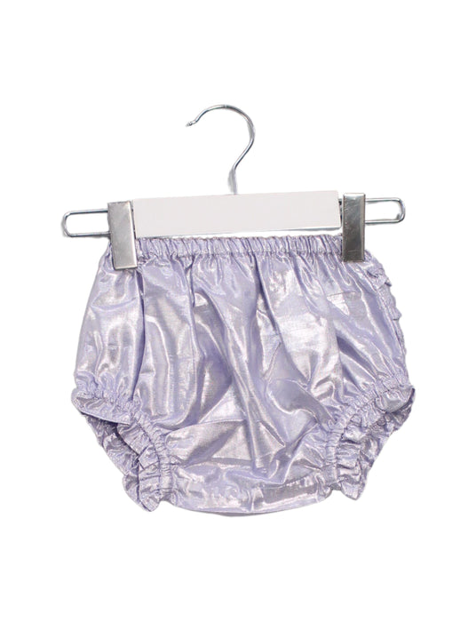 A Purple Shorts Sets from Velveteen in size 3-6M for girl. (Back View)