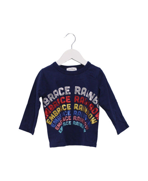 A Navy Long Sleeve Tops from Little Marc Jacobs in size 2T for girl. (Front View)
