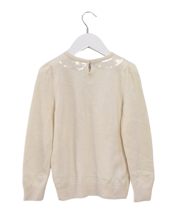 A Ivory Knit Sweaters from Nicholas & Bears in size 6T for girl. (Back View)