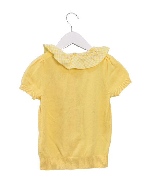 A Yellow Short Sleeve Tops from Nicholas & Bears in size 4T for girl. (Back View)