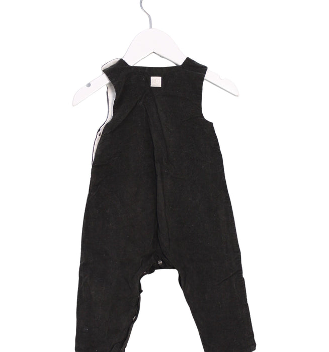A Brown Long Overalls from Petit Bateau in size 3-6M for boy. (Back View)