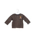 A Brown Long Sleeve Tops from Petit Bateau in size 3-6M for boy. (Front View)