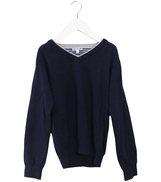 A Navy Knit Sweaters from Jacadi in size 8Y for boy. (Front View)