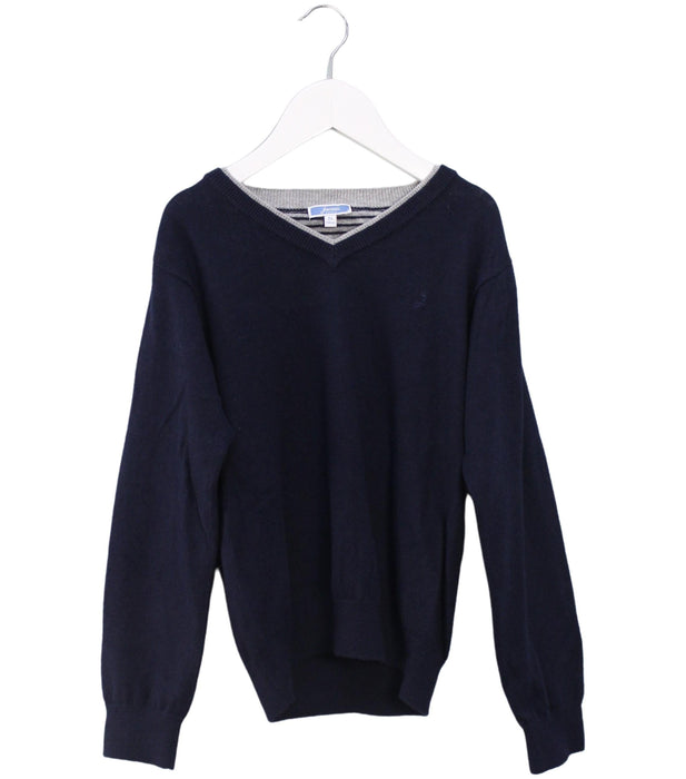 A Navy Knit Sweaters from Jacadi in size 8Y for boy. (Front View)