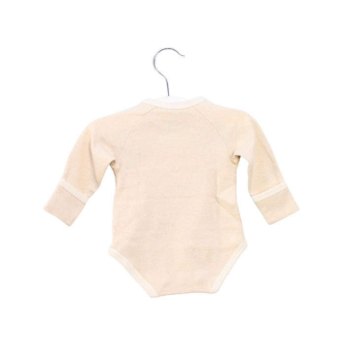 A Beige Long Sleeve Bodysuits from Natures Purest in size 0-3M for girl. (Back View)