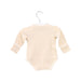 A Beige Long Sleeve Bodysuits from Natures Purest in size 0-3M for girl. (Back View)