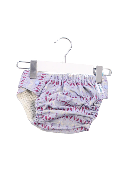 A Purple Swim Diapers from GroVia in size O/S for girl. (Front View)