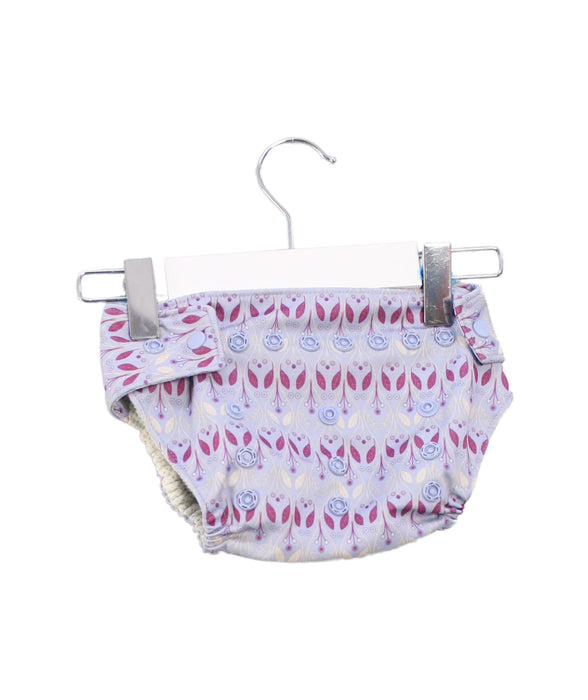 A Purple Swim Diapers from GroVia in size O/S for girl. (Back View)