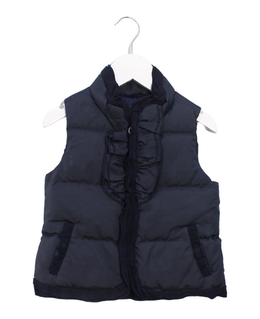 A Navy Outerwear Vests from Nicholas & Bears in size 12-18M for girl. (Front View)