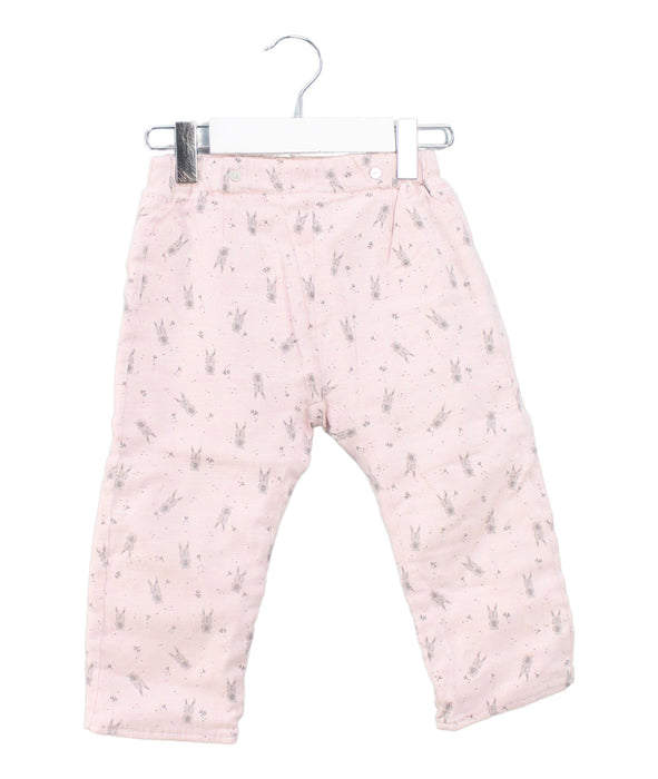 A Pink Casual Pants from Laranjinha in size 18-24M for girl. (Front View)