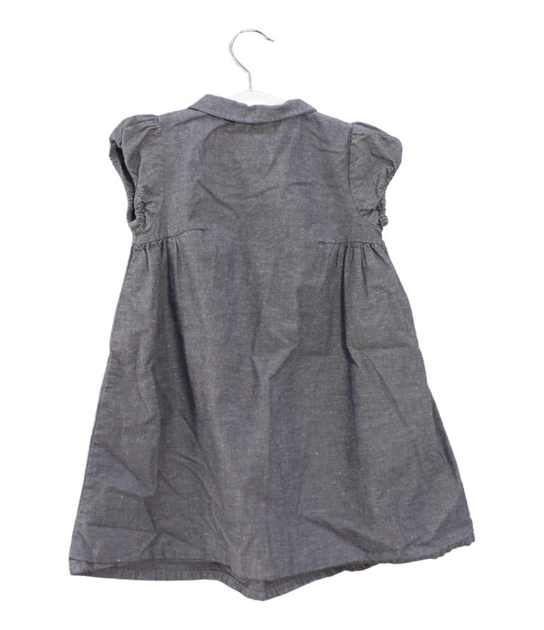 A Blue Short Sleeve Dresses from Bout'Chou in size 18-24M for girl. (Back View)