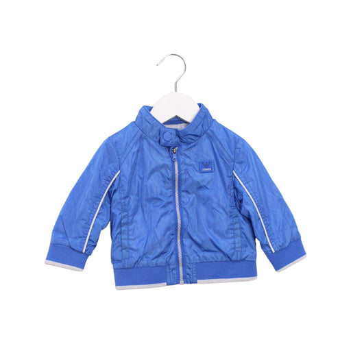 A Blue Lightweight Jackets from Armani in size 3-6M for boy. (Front View)