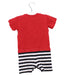 A Red Short Sleeve Rompers from Agnes b. in size 3-6M for boy. (Back View)