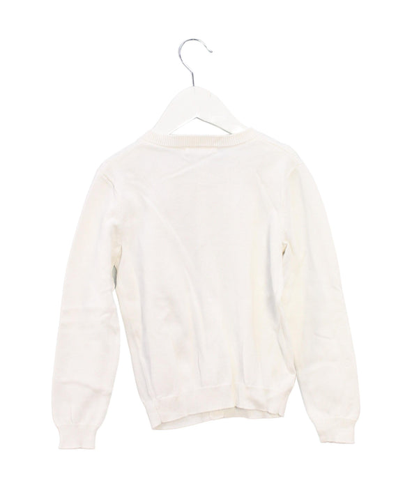 A Ivory Cardigans from Monoprix in size 6T for girl. (Back View)