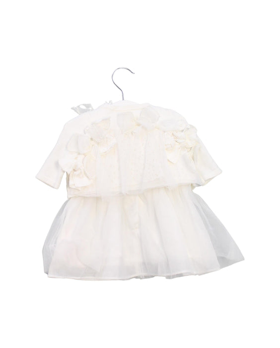 A White Cardigans from Nicholas & Bears in size 0-3M for girl. (Back View)