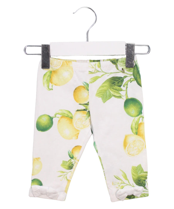 A White Casual Pants from Roberto Cavalli in size 3-6M for girl. (Front View)