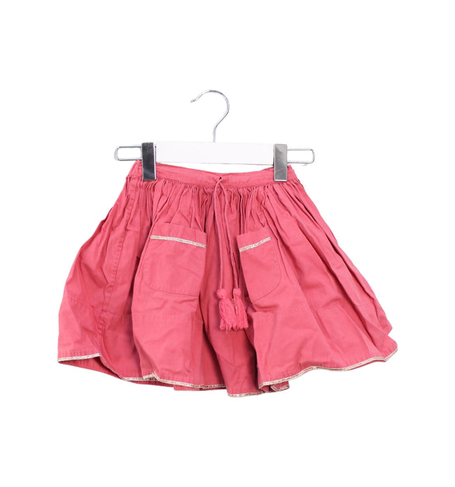 A Pink Short Skirts from Velveteen in size 2T for girl. (Front View)
