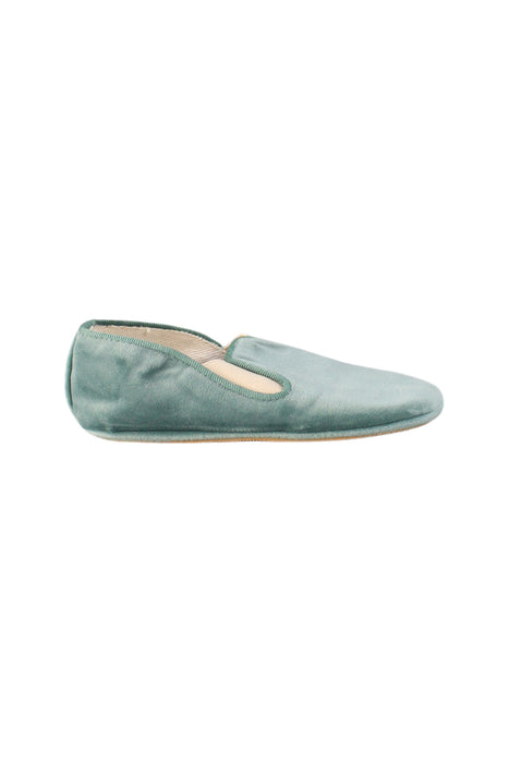 A Green Slippers from Mila Jack in size 3T for girl. (Back View)