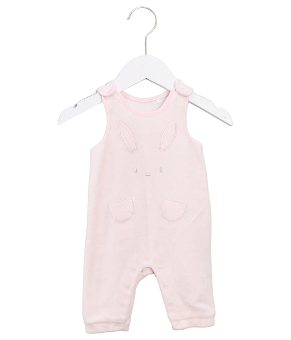 A Pink Sleeveless Jumpsuits from Chicco in size 0-3M for girl. (Front View)