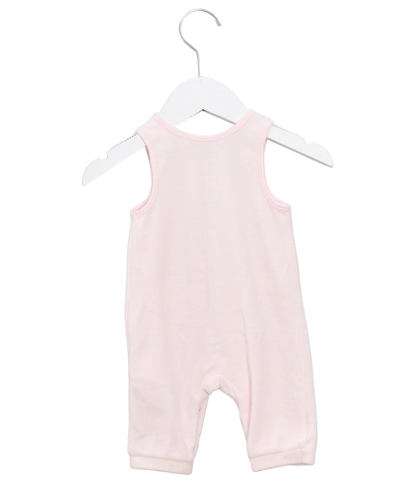 A Pink Sleeveless Jumpsuits from Chicco in size 0-3M for girl. (Back View)