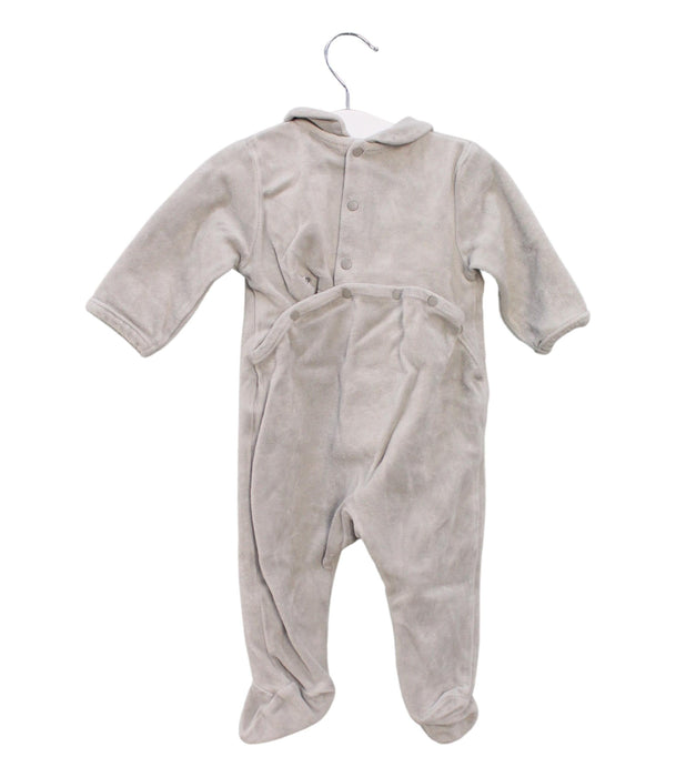 A Grey Onesies from DPAM in size 0-3M for boy. (Back View)