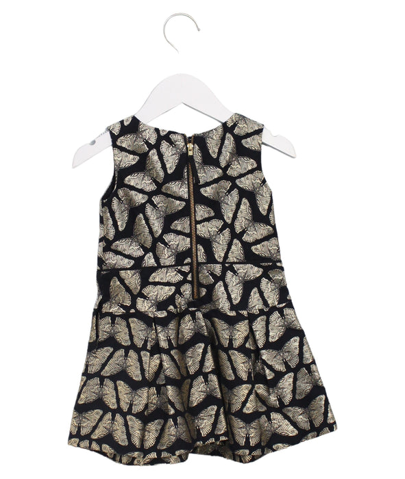 A Black Sleeveless Dresses from Crewcuts in size 2T for girl. (Back View)