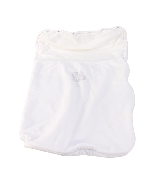 A White Sleepsacs from Petit Bateau in size O/S for neutral. (Front View)