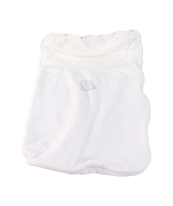A White Sleepsacs from Petit Bateau in size O/S for neutral. (Front View)