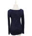 A Navy Long Sleeve Tops from Motherhood Maternity in size XS for maternity. (Back View)