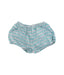 A Teal Bloomers from Gingersnaps in size 18-24M for girl. (Front View)
